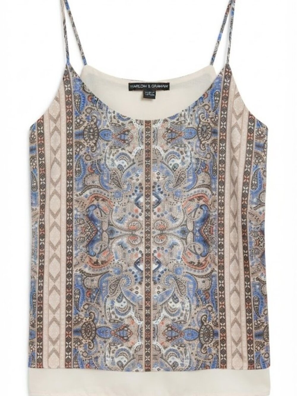 Paisley Boho Double-Layered Cami